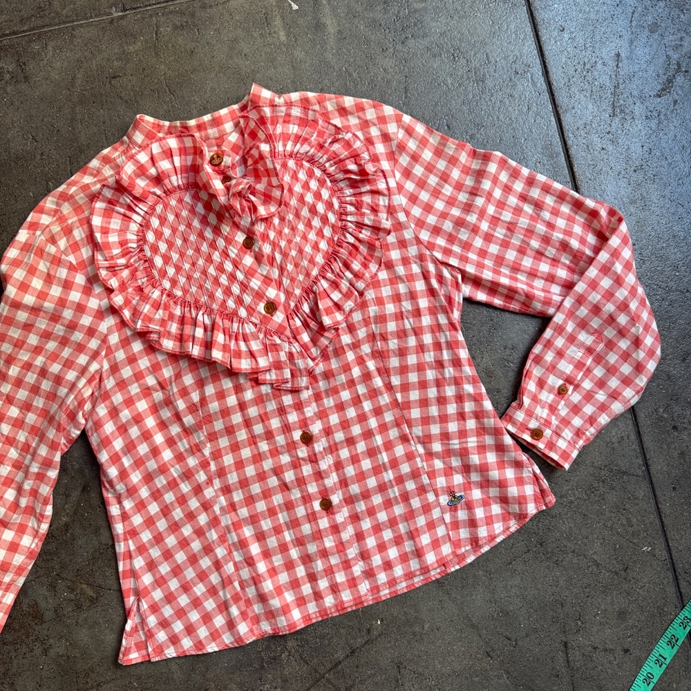 Vivienne Westwood NWT 2014 Red Label HEART light checkered jacket - Picture 15 of 15